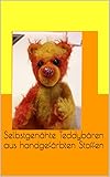 teddybär stofftier  Selbstgenähte Teddybären aus handgefärbten Stoffen