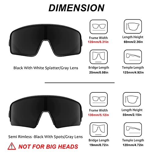 Image of MAXJULI Polarized Sunglasses for Men Women, Windproof Outdoor Sports Cycling Running UV400 Protection Sun Glasses 8121