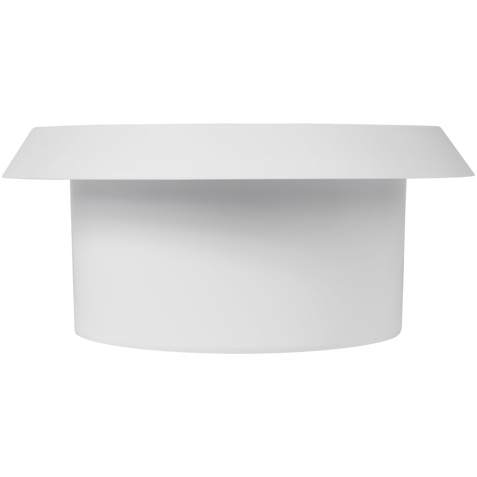 Vent Systems Difusor universal ajustable de plástico blanco de 6 pulgadas, cubierta de ventilación redonda para pared, conducto de techo, deflector de ventilación de aire de registro en línea