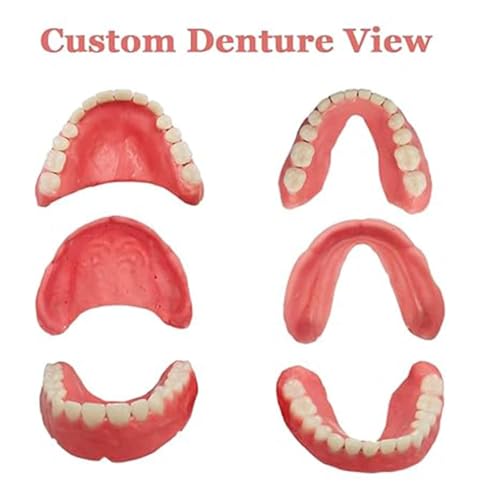 Denture Do it Yourself Full Set of Top and Bottom ，partial dentures and full dentures,equipped with DIY tool kit and temporary teeth,Create Your Perfect Smile at Home-R