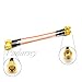 Padarsey 2pcs 90mm FPV Antenna Extension Cable SMA Female to SMA Male Antennae Adapter