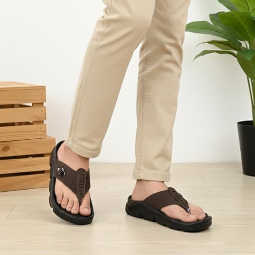 Image of All Seasons Men's Slippers Breathable, Soft-Lined, and Non-Slip for Durability Indoors or Outdoors All Year Long