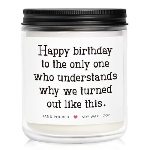 Sister Birthday Gifts from Sisters, Sisters Gift from Sister Brother, Birthday Gifts for Sister Adult, Big Sister Gift, Best Friend Bday Presents for Women, Sister Bday Candle 7oz