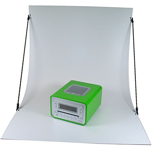 Aufstellbarer PVC-Fotohintergrund Hohlkehle Fototisch Aufnahmetisch weiß, selbstständig stehend, 70cm breit, knitterfrei… – Bild 3