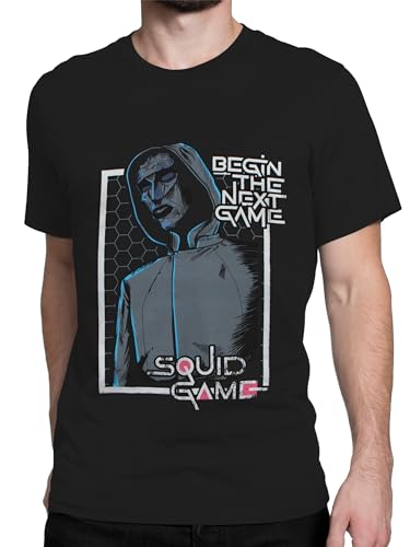 Squid Game T Shirt | Mens Graphic Tee | Black | Large