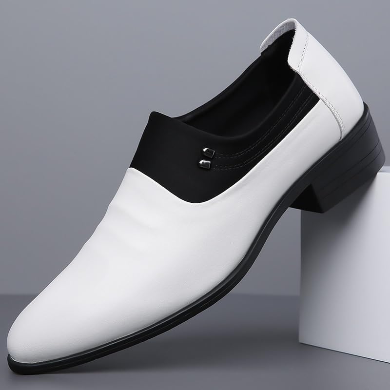 Men Dress Shoes Classic Modern Slip On Oxford Shoes Leather Shoes for Men(10)3