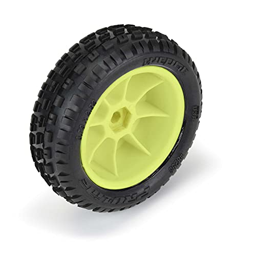 Pro-line Racing Wedge Carpet Tires MTD Yellow Mini-B Front PRO829812 RC Tire by Pro-Line - Image 4