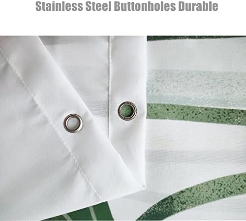 mefound Shower Curtain Green Plants Waterproof Mould Proof & Mildew Resistant Bathroom Curtains with 12 hooks,180x180cm(72x72Inch)
