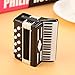 RiToEasysports Accordion Model Mini Sornaments Handwerk Home Decoration - Photography Requisites Beautiful and Durable Black Box Contain Good