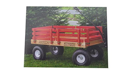 Why Should You Buy American Express Heavy Duty Pull Along Wagon, 500LB Weight Capacity, 20x40 Red,