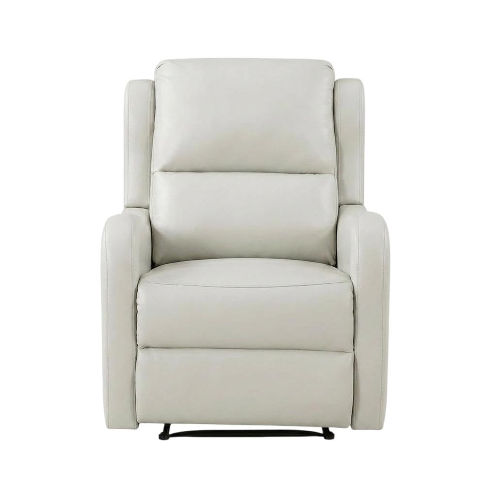 Faux Leather-Upholstered Manual Recliner Chair by Starlight Canyon Home – Faux Leather, Grey