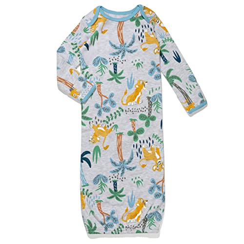 Disney Lion King Simba Newborn Baby Boys 3 Pack Long Sleeve Swaddle Sleeper Gown 0-6 Months Multicolored #TOP4