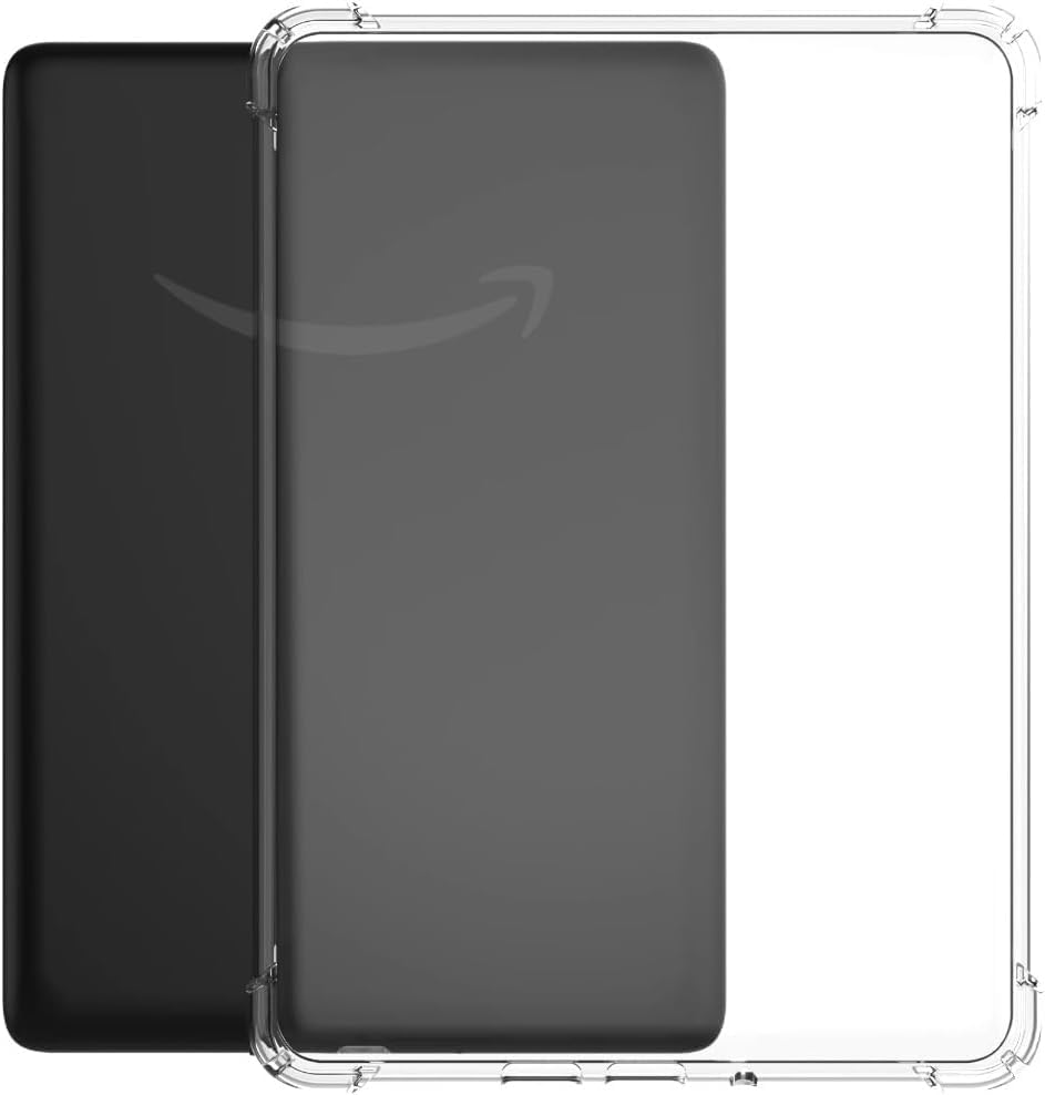 M.G.R.J® Soft TPU Transparent Back Case Cover for Kindle Paperwhite 10th Gen 2019 (6" inch) (Model : J9G29R)