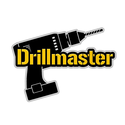 Drill Master Hard Hat Helmet Sticker (Set of 3 Stickers)
