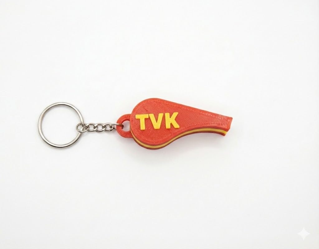 TVK Whistle Combo Pack (Set of 3) with TVK Text– High Decibel Sound for Fan Club Celebrations, Mass Events & Public Gatherings