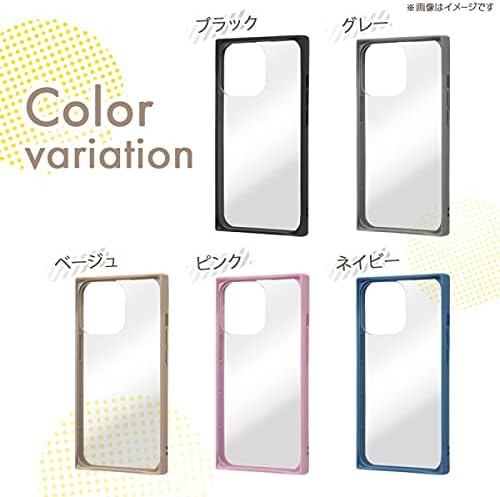 レイ・アウト RT-P31SQ1/CNM (Clear/Navy) iPhone 13 Shockproof Hybrid Case