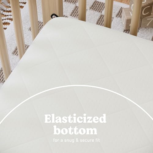 Image of Graco Premium Waterproof Crib and Toddler Mattress Protector (1 Pack) - GREENGUARD Gold Certified, Machine-Washable & Dryer-Friendly, Waterproof Sleep Surface, Fits Baby Crib & Toddler Bed Mattress