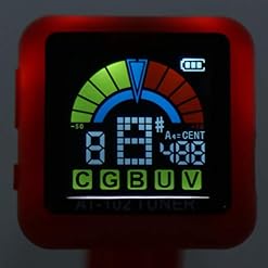 Accordeur de guitare numérique LCD à clipser rechargeable par USB pour guitare électrique, ukulélé, violon (rouge) - Les Beatles, Paul McCartney, John Lennon, RIngo Starr, George Harrison Accordeur de guitare numérique LCD à clipser rechargeable par USB pour guitare électrique, ukulélé, violon (rouge) – Image 7