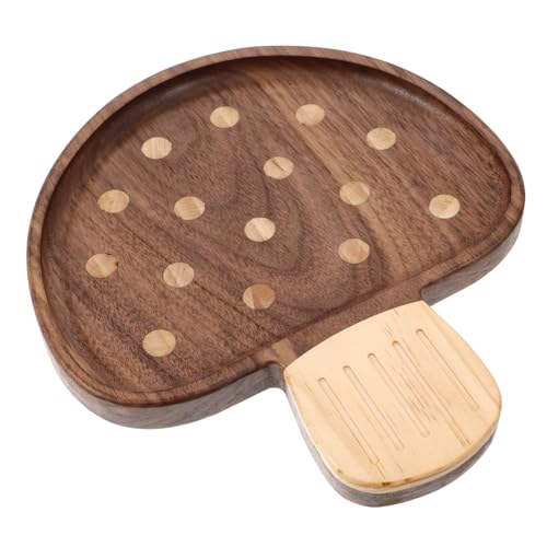 Milisten Plato De Cena De Madera Bandejas Pequeñas Para Galletas Lindas Bandejas Para Postres Forma Rústica Para Servir Champiñones Aperitivos Plato De Frutas Plato Para Carne
