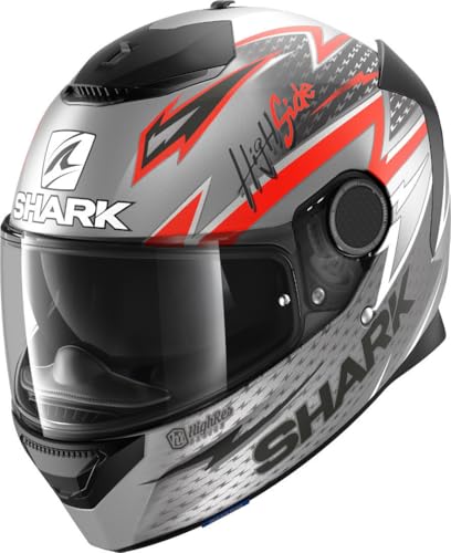 Shark Spartan Adrian Parassol Mat Helmet, anthracite/red, L (59/60)