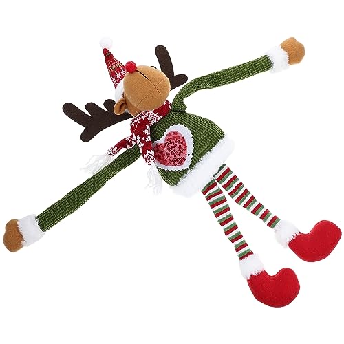 Didiseaon Abraçador De Árvore De Natal Cabide De Porta De Natal Boneca De Pelúcia Boneco De Pelúcia
