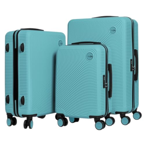 CABIN GO 5513 - Set di 3 valigie - bagaglio a mano da 55 cm, valigia media da 65 cm, valigia grande...