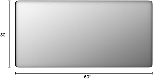 Miniatura 9 de Espejo de baño con marco negro de 60 x 30 pulgadas para pared, espejo de tocador de baño de metal negro, espejo rectangular moderno, esquina