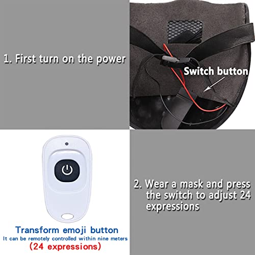 25 Expression Changing Watch Dogs Wrench Mask With Rivet, Light Up Punk Devil Cosplay Legion Ghost Death Pvc Hacker Mask #TOP5