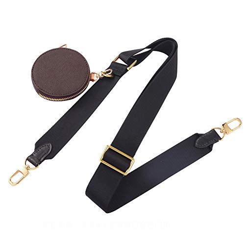 Zcargel Crossbody Strap with Coin Purse Wide Strap Replacement Retro Bag Strap Handbag Strap Adjustable Length 81-123CM