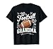 Football Grandma Heart Game Grandma Pride T-Shirt