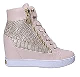 Guess Guess FLFOR1 PEL12 - Zapatillas deportivas para mujer con cuña entera beige Size: 40 EU