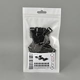 Ganzoo zapięcie wtykowe na zatrzask z tworzywa sztucznego, 20 szt., 3/8 cala, na szer. 10 mm, 30 x 15 mm, do Paracord 550 bransoletek, akcesoriów, napraw i DIY, Schwarz