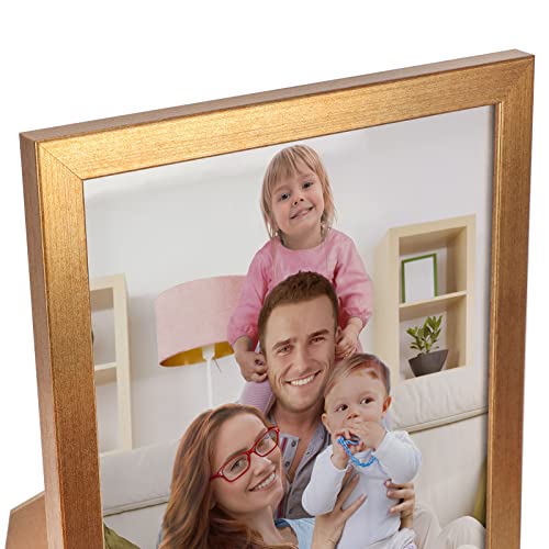 Giftgarden Antique Gold 8X10 Picture Frame 7 Pack Photo Frames 8” By 10” For Wall Or Tabletop Display #TOP1