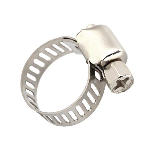 10 peças engrenagem sem-fim ajustável, braçadeiras de tubo braçadeiras de tubo braçadeiras de mangue