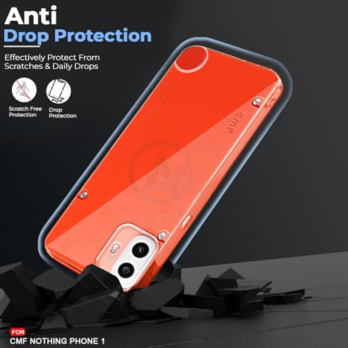 Image of AESTMO Back Case Cover for Nothing CMF Phone 1 | Crystal Clear Design | Shock Proof Design | Transparent Back Case Cover for Nothing CMF Phone 1 (Transparent, TPU)
