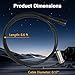 LQYLMY 2 PCS Truck Wheel ABS Speed Sensor Harness, ABS Brake Sensor Compatible with Volvo, Freightliner, Mack, Paccar, Peterbilt, Kenworth Replace # 4410328140, 4410326180