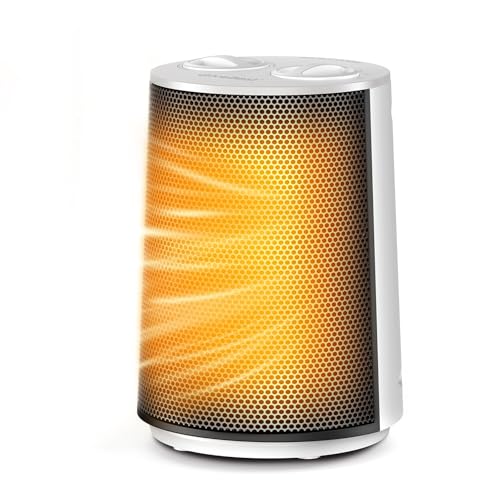 Image of GiveBest Portable Space Heater - 1500W Quiet & Energy Efficient Overheat & Tip-Over Protection, Fast Heating PTC Technology, Ideal for Bedroom, Office & Desk Use, White
