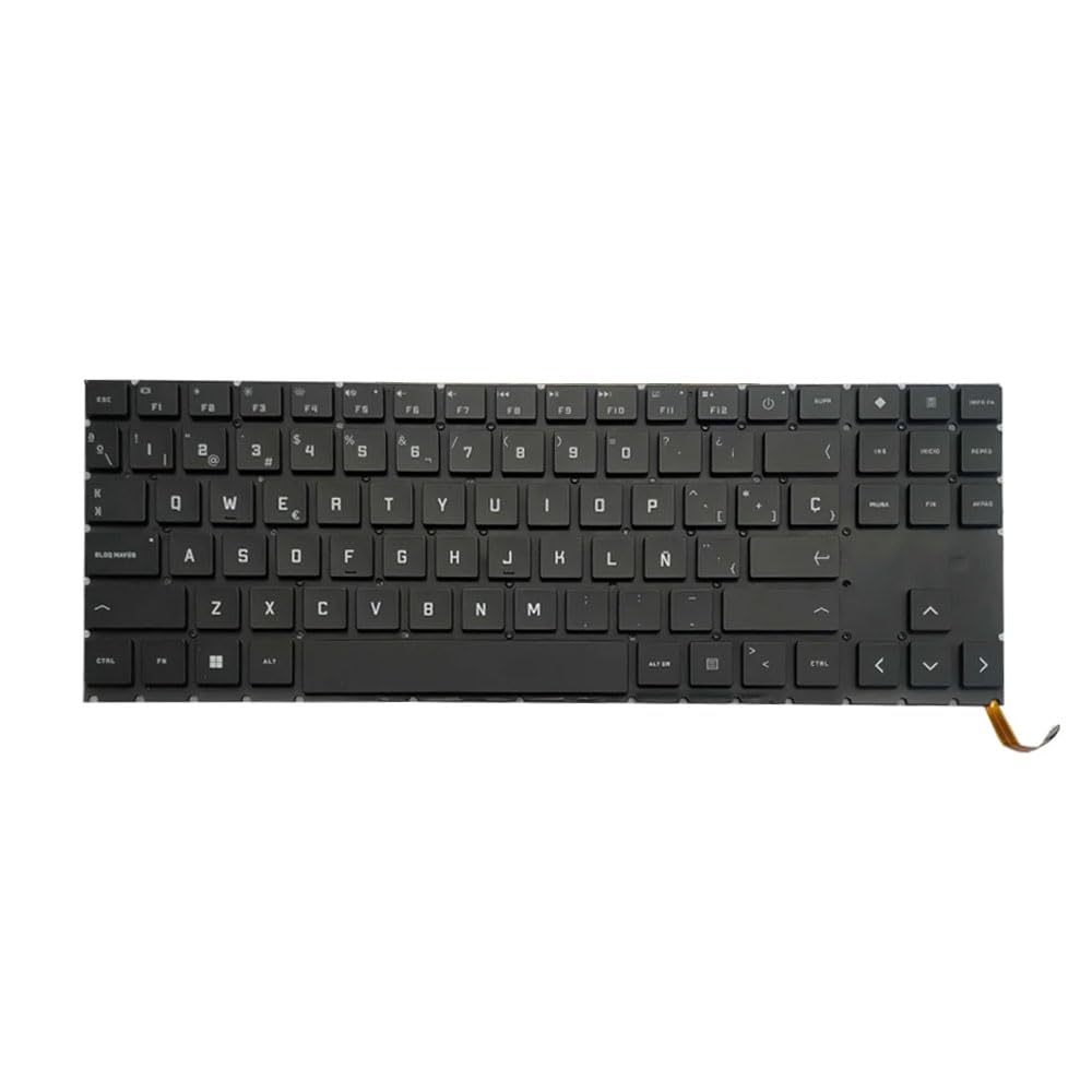 Teclado de Computadora Portátil Compatible para HP OMEN 15-EN 15-EK TPN-Q238 TPN-Q236 15-EN0000 15-EN1000 Español Retroiluminación