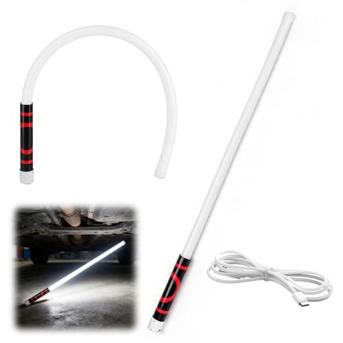 Bendable LED Flashlight Stick 30 Rechargeable Flexible LED Work Light High Lumen and 3 Brightness Modes Led Work Light for Car Repairs