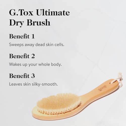 Goop Beauty Dry Brush | Exfoliating & Detoxifying For Dry Skin | Wooden Brush With Natural Biodegradable Sisal Fibers | Sweeps Away Dead Skin Cells For Luminous, Smooth Skin | Fsc-Certified #TOP1