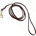Hundeleine Fettleder kleine Hunde bis zu 8 kgs, Leder Haustierleine (1,80m x 8mm | Braun)