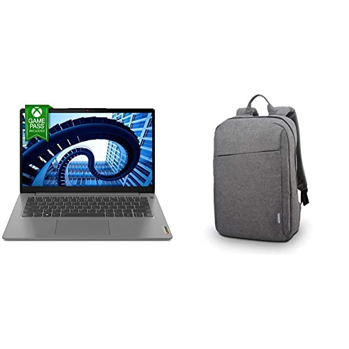 Image of Lenovo IdeaPad Slim 3 Intel i3 11th Gen 14 inch (35.56cm) FHD IPS Thin & Light Laptop (8GB /512GB SSD /Win11 /MS2021 /Backlit /FPR /2Yr Warranty /3months Game Pass /1.41Kg)82H701DMIN + 15.6 inch Bag