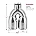 Upower Pack of 2 Dual Exhaust Tip Tailpipe 2.5 Inch Inlet 3.5
