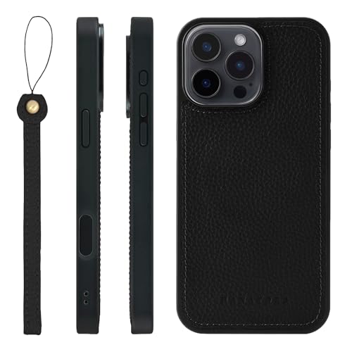 HANATORA for iPhone 16ProMax �P�[�X ���͉��P MagSafe �Ή� �{�v �ϏՌ� �o���p�[�^ �X�}�z�P�[�X �X�}�z �X�g���b�v �t�� �V�������N���U�[ �M�t�g �}�O�Z�[�t�Ή� �u���b�N UMSGZ-16ProMax-Black