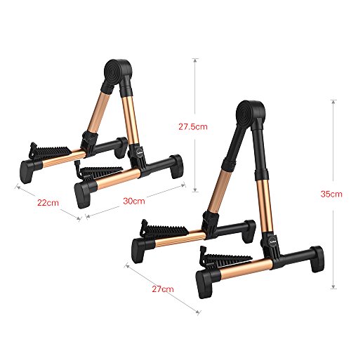 KKmoon Dobrável Universal Guitar Stand Titular Bracket Suporte Comprimento Stretchable Liga de Alumí