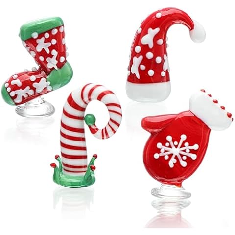 HDCRYSTALGIFTS Handmade Glass Christmas Figurines Cover