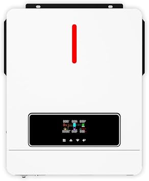 Y&H 6.2KW Solar Hybrid Inverter 48V AC220V On/Off-Grid Solar Inverter Built-in MPPT 120A Solar Charger, Two Load Output Power Max PV Power 6500W Input, Supports Batteryless