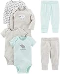 Simple Joys by Carter's Baby-Boys 6-Piece Little Character SetLayette Set