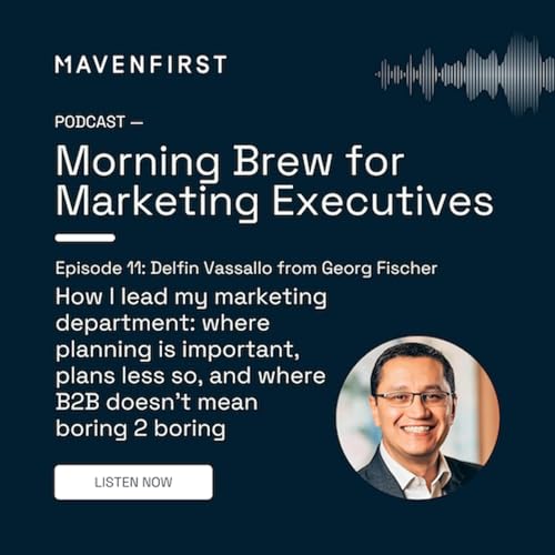 11 Delfin Vassallo from Georg Fischer | How I lead my marketing department: where planning is important, plans less so, and where B2B doesn't mean boring 2 boring