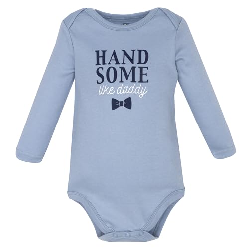 Image of Hudson Baby baby-boys Cotton Long-sleeve Bodysuits 5-pack